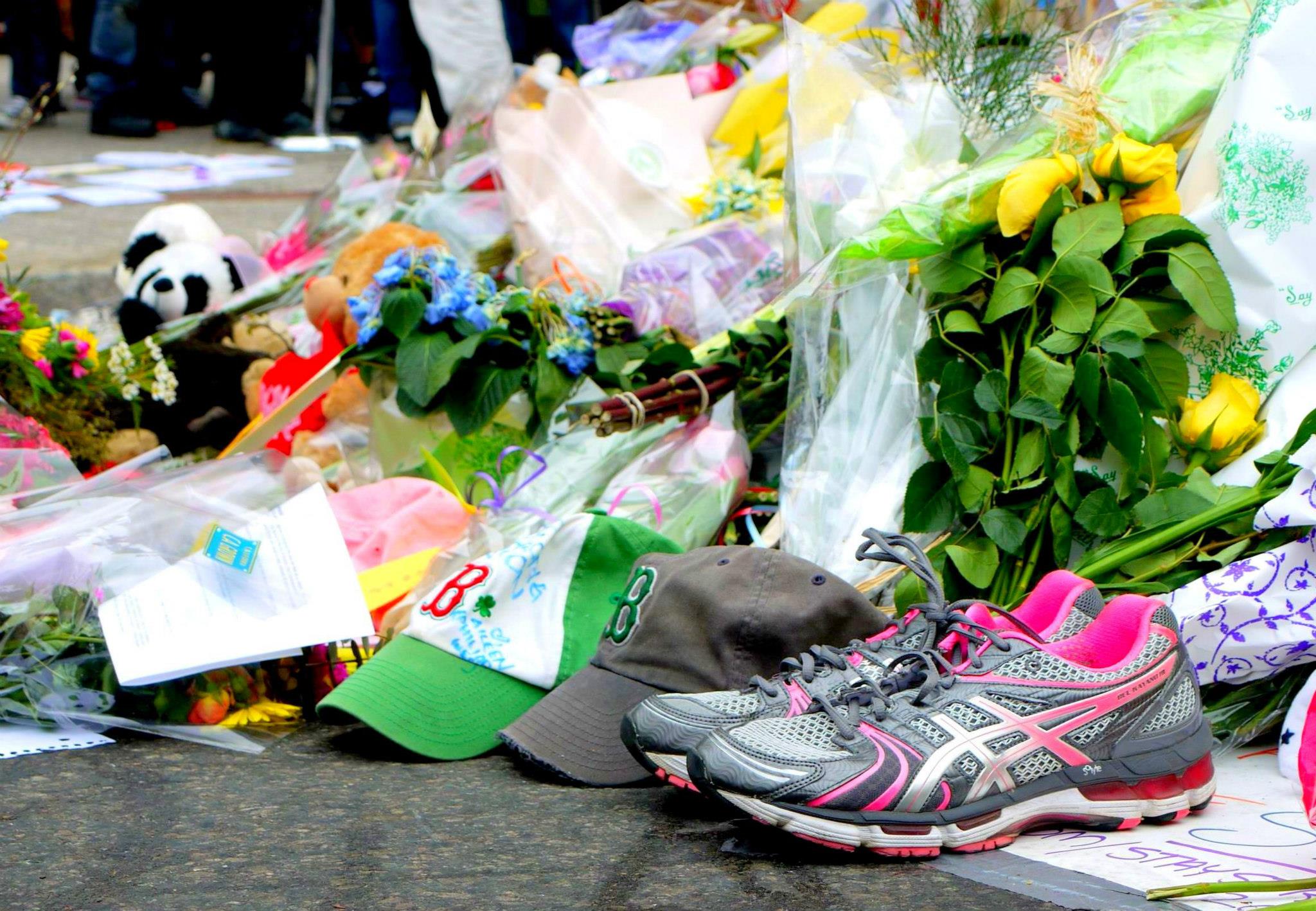    Boston Marathon 2013 |  Runner's shoes in memory and solidarity  