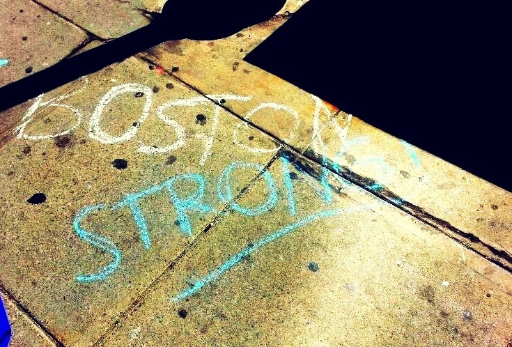    Boston Marathon 2013 |  Sidewalk message  