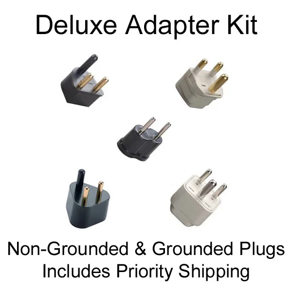 Deluxe Travel Grounded Nongrounded Adapters