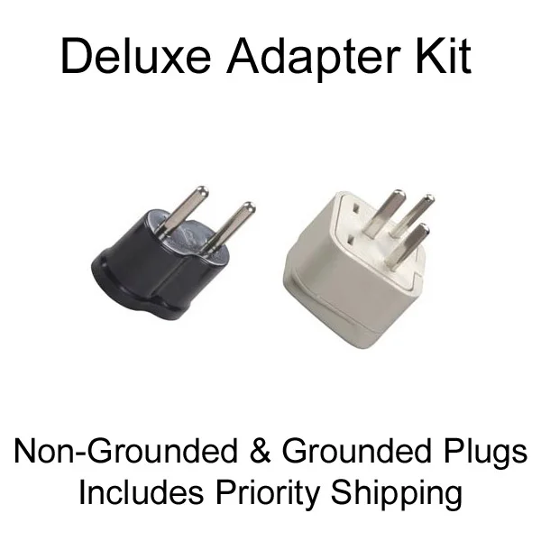 Israel Nongrounded and Grounded Adapter Plugs Deluxe Kit