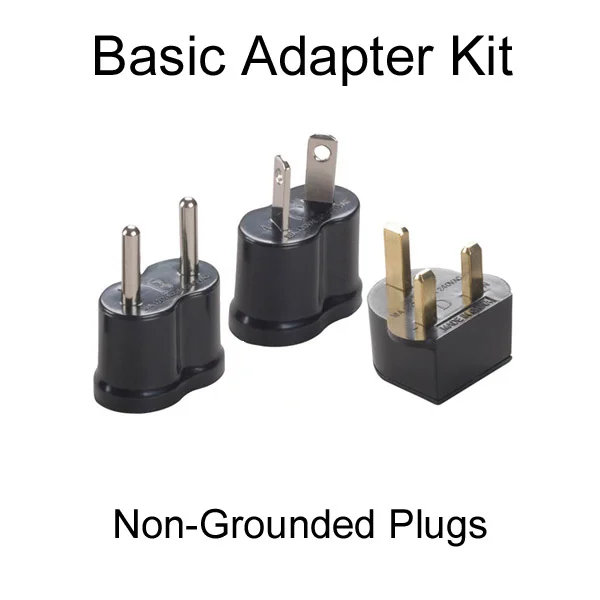 3 Ungrounded China Adapters