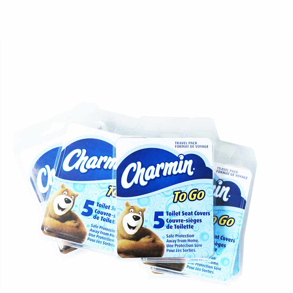 Charmin To Go Toilet Seat Covers 5 ea Pack of 2 
