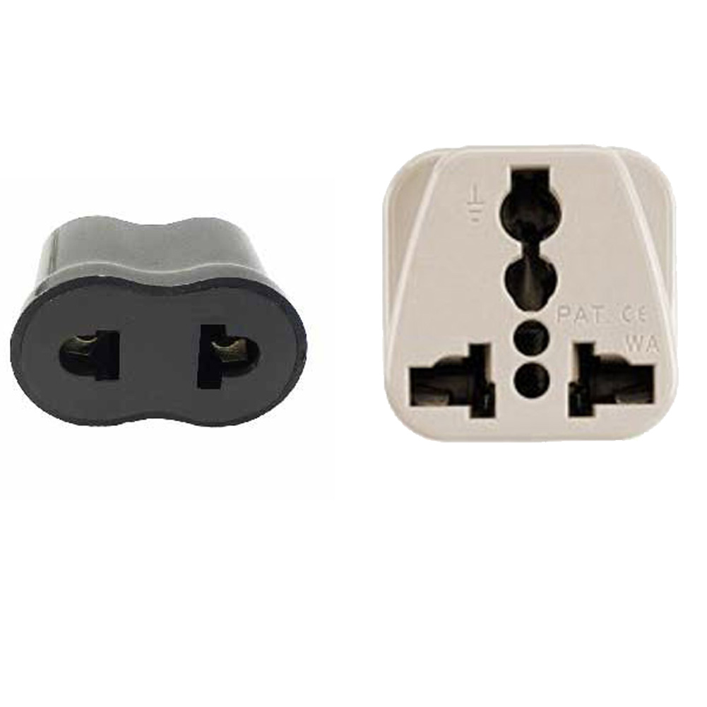 Female Side of Australia Grounded and Nongrounded Adapters