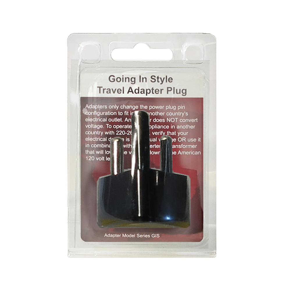 Package Going In Style brand adapter plug E Nongrounded