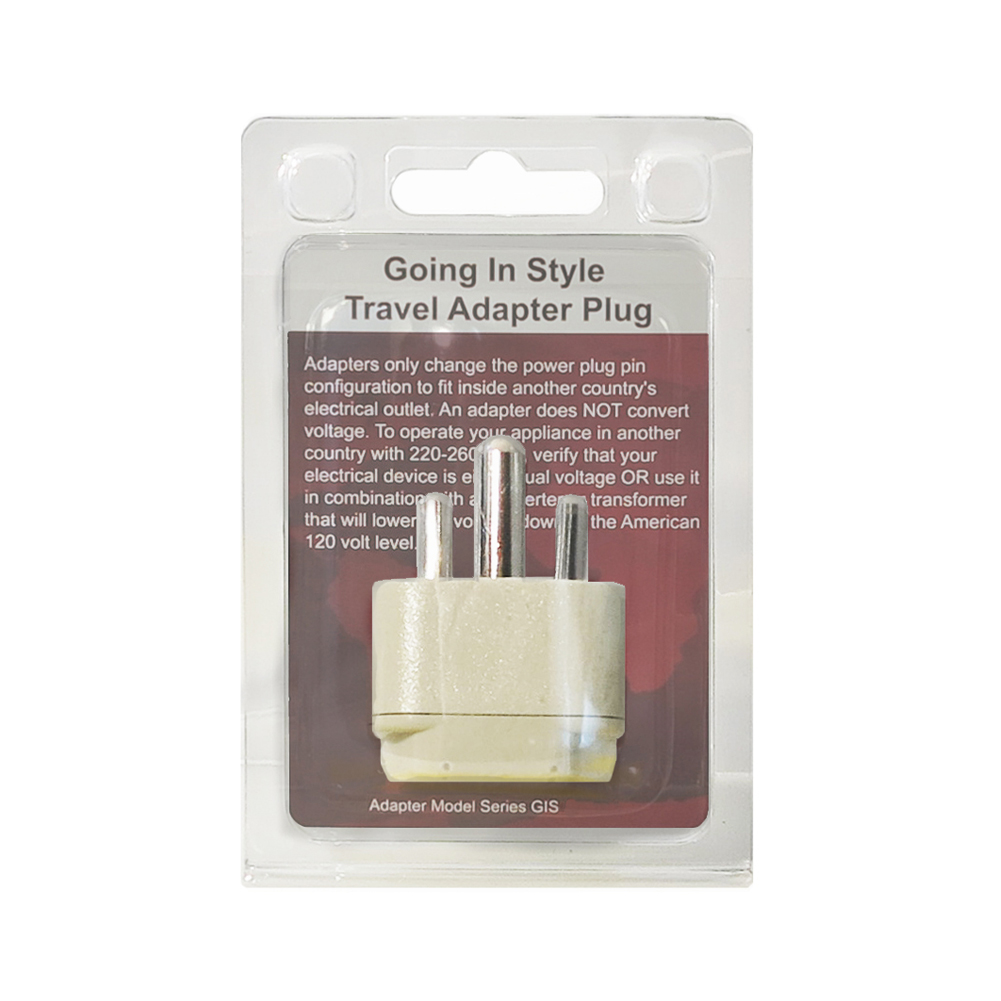 India Middle East Going In Style Adapter Packaging