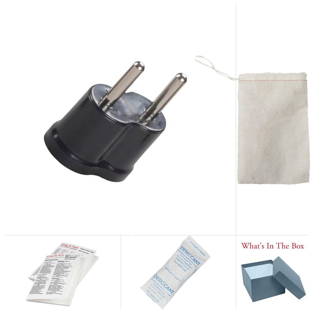 US to Euro Adapter Kit Nongrounded