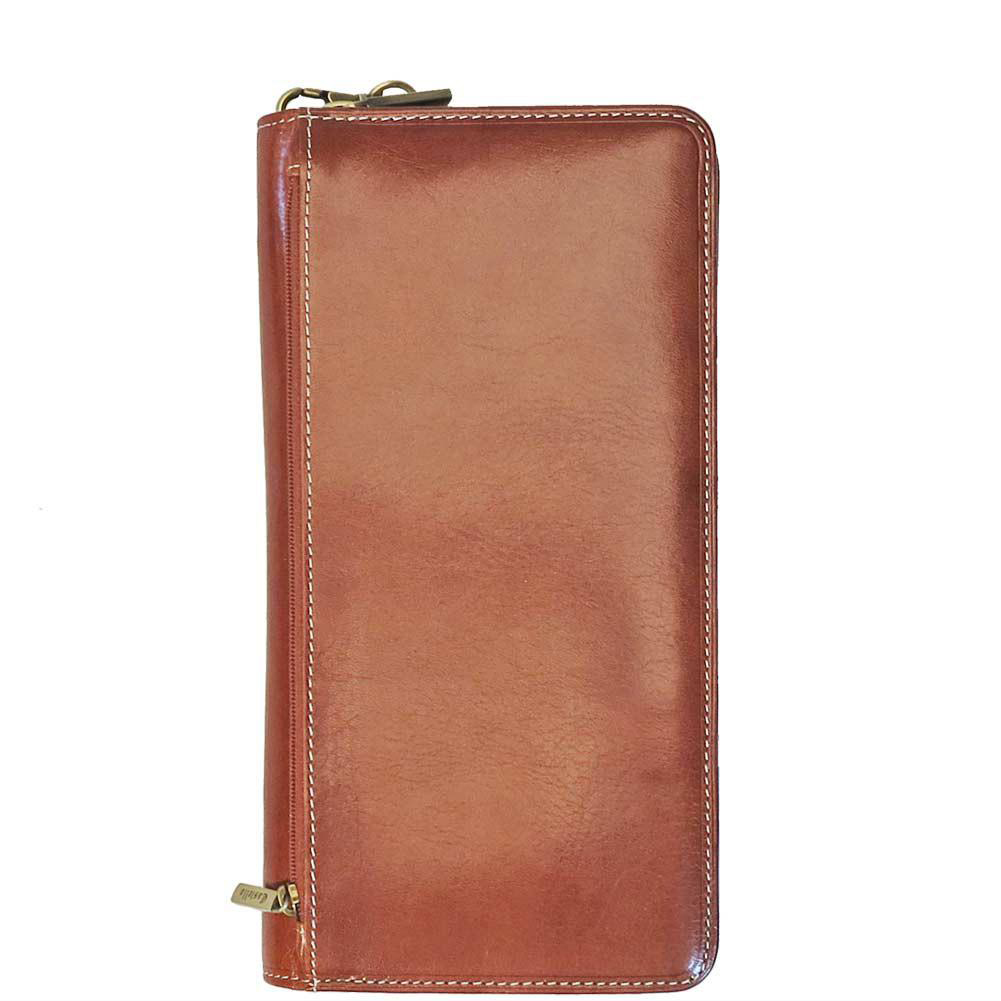 Copy of Brown leather family passport case