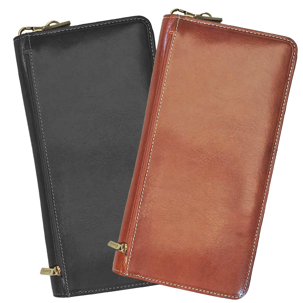 Copy of Family Passport Case in colors Brown leather and black leather