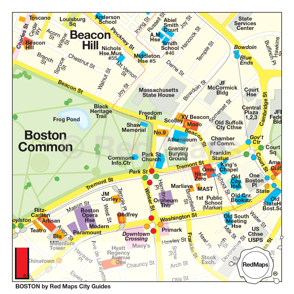 Boston City Map.