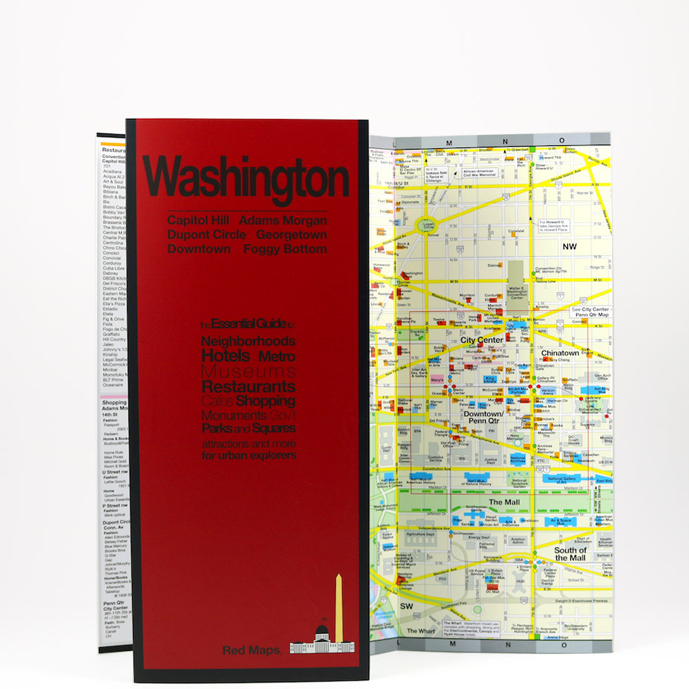 Washington DC Red Map