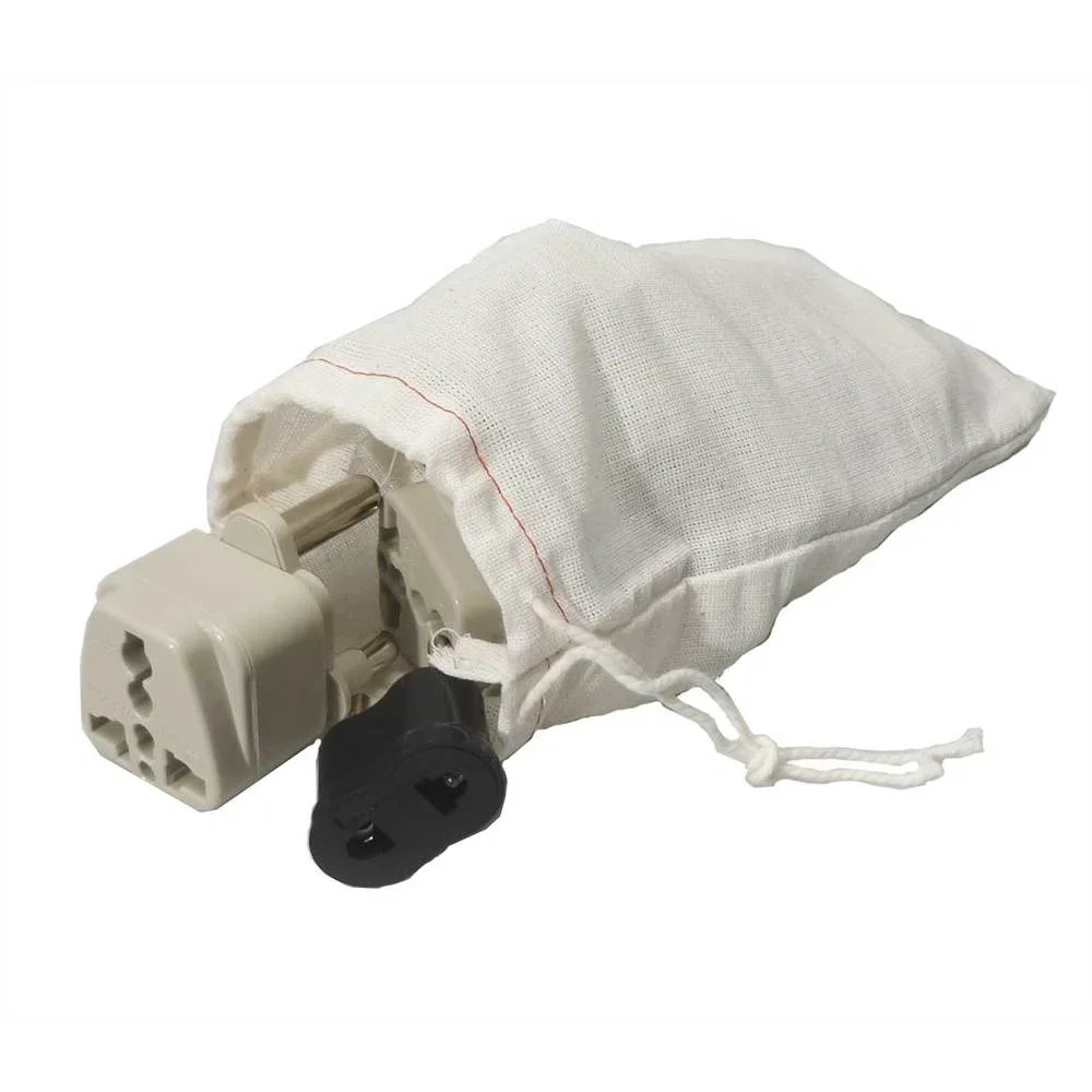 Greece adapters in bag