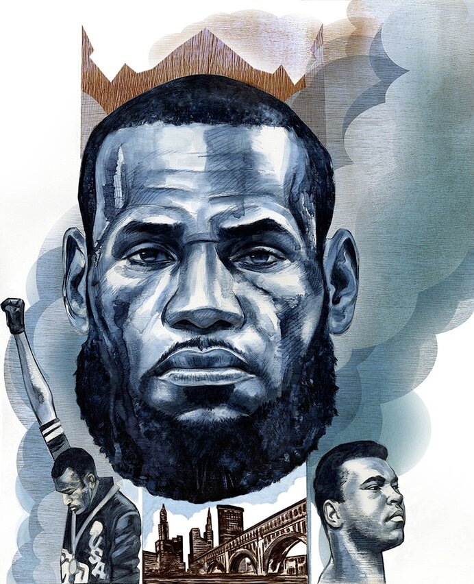  LeBron James for Mother Jones magazine. 