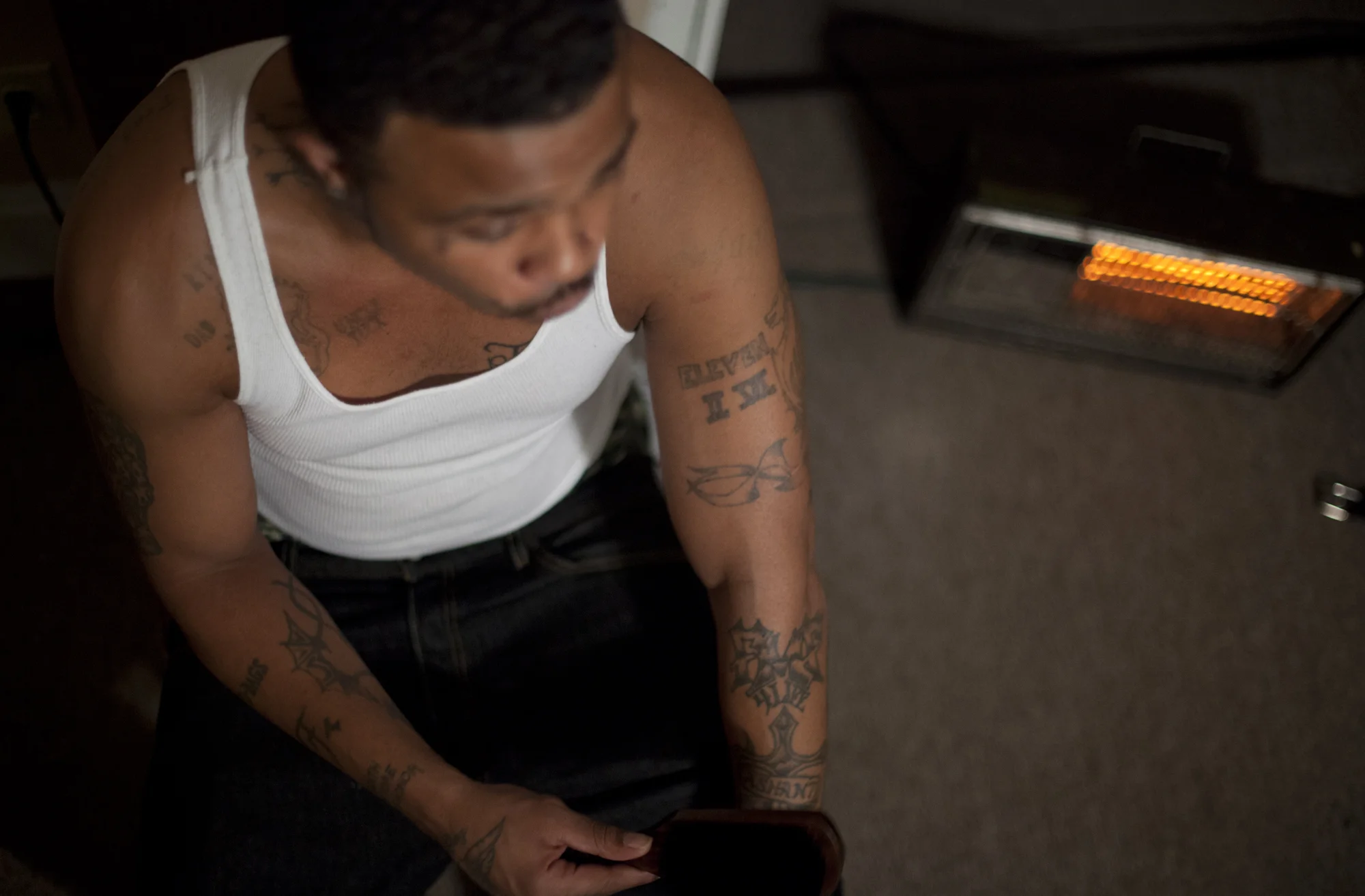 More than 20 tattoos cover DJ's skin. His first one he got
at 12 years old. They include one with his mother's and first daughter's name,
a "MADE IN DA EAST" brand to show his roots and a few that he did
himself in prison with a needle and thread.
Normal
0
false
false
false
EN-US
JA
X-NONE
/* Style Definitions */
table.MsoNormalTable
{mso-style-name:"Table Normal";
mso-tstyle-rowband-size:0;
mso-tstyle-colband-size:0;
mso-style-noshow:yes;
mso-style-priority:99;
mso-style-parent:"";
mso-padding-alt:0in 5.4pt 0in 5.4pt;
mso-para-margin:0in;
mso-para-margin-bottom:.0001pt;
mso-pagination:widow-orphan;
font-size:12.0pt;
font-family:Cambria;
mso-ascii-font-family:Cambria;
mso-ascii-theme-font:minor-latin;
mso-hansi-font-family:Cambria;
mso-hansi-theme-font:minor-latin;}