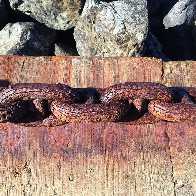 Rust below the Golden Gate Bridge #manmadepatterns #rust #hiddenbeauty #wynspeare #texture #goldengatebridge #fortpointsf