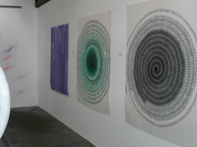 Blue Vertical, 1553 Minutes, Green Circle, 1304 Minutes, Black Spiral, 750 Minutes