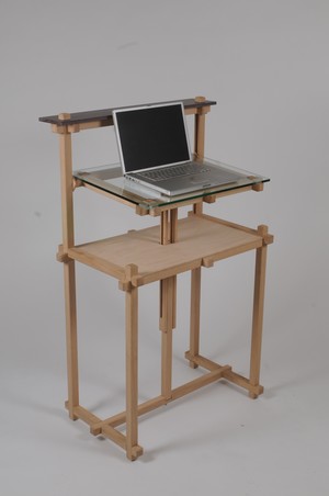Adjustable Height Computer Desk Arts, Arts And Crafts Computer Desk