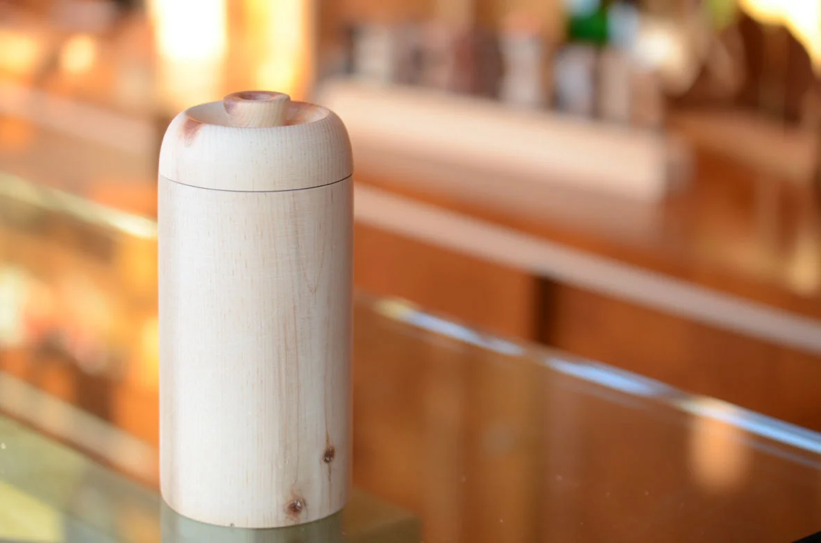 Beads of Courage container made by George Wurtzel. Photo by Karen Kopacz.