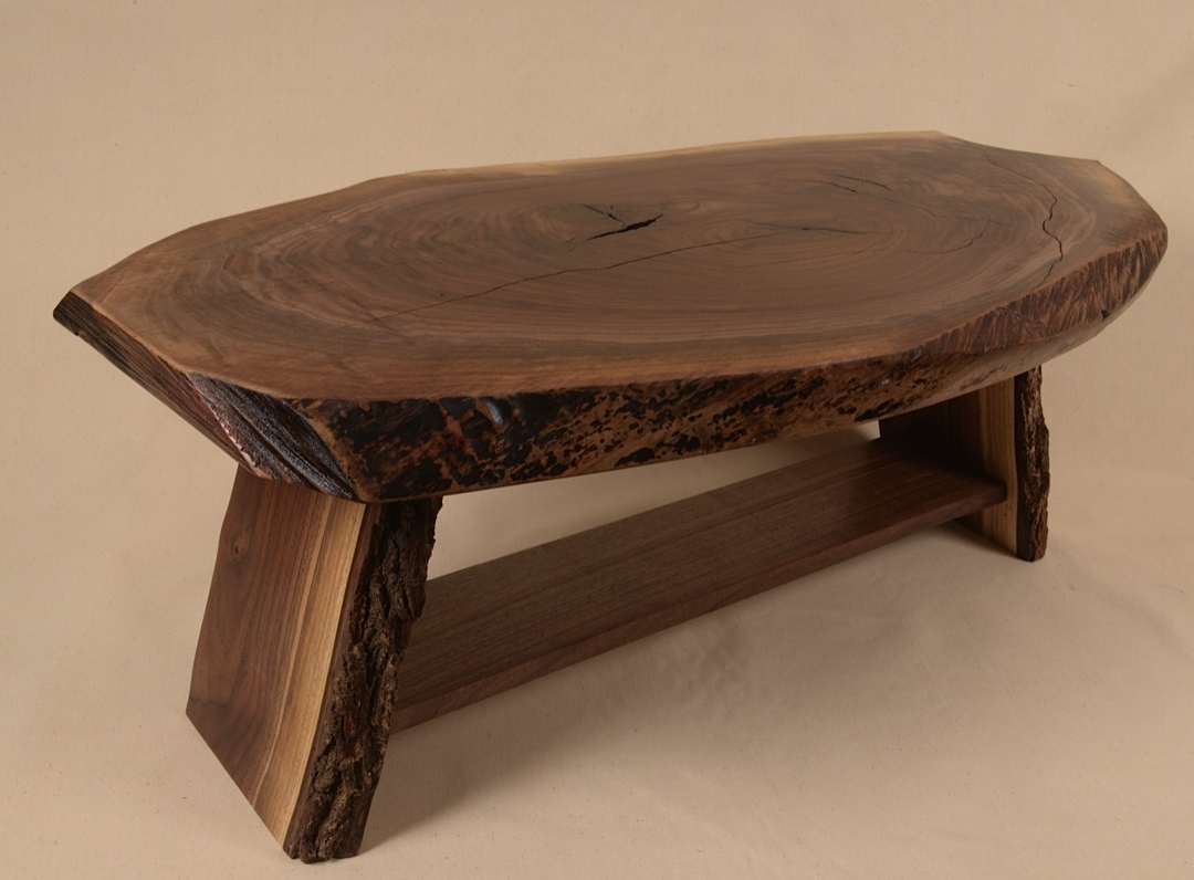Rustic Walnut Slab table