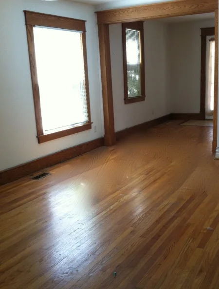  Window and door trim custom fabricated and installed to replicate the original oak in this 1900's era home in Lansing MI