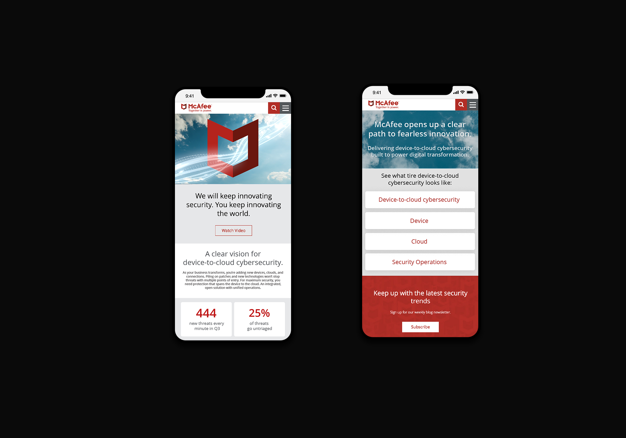 Landing Page Mobile