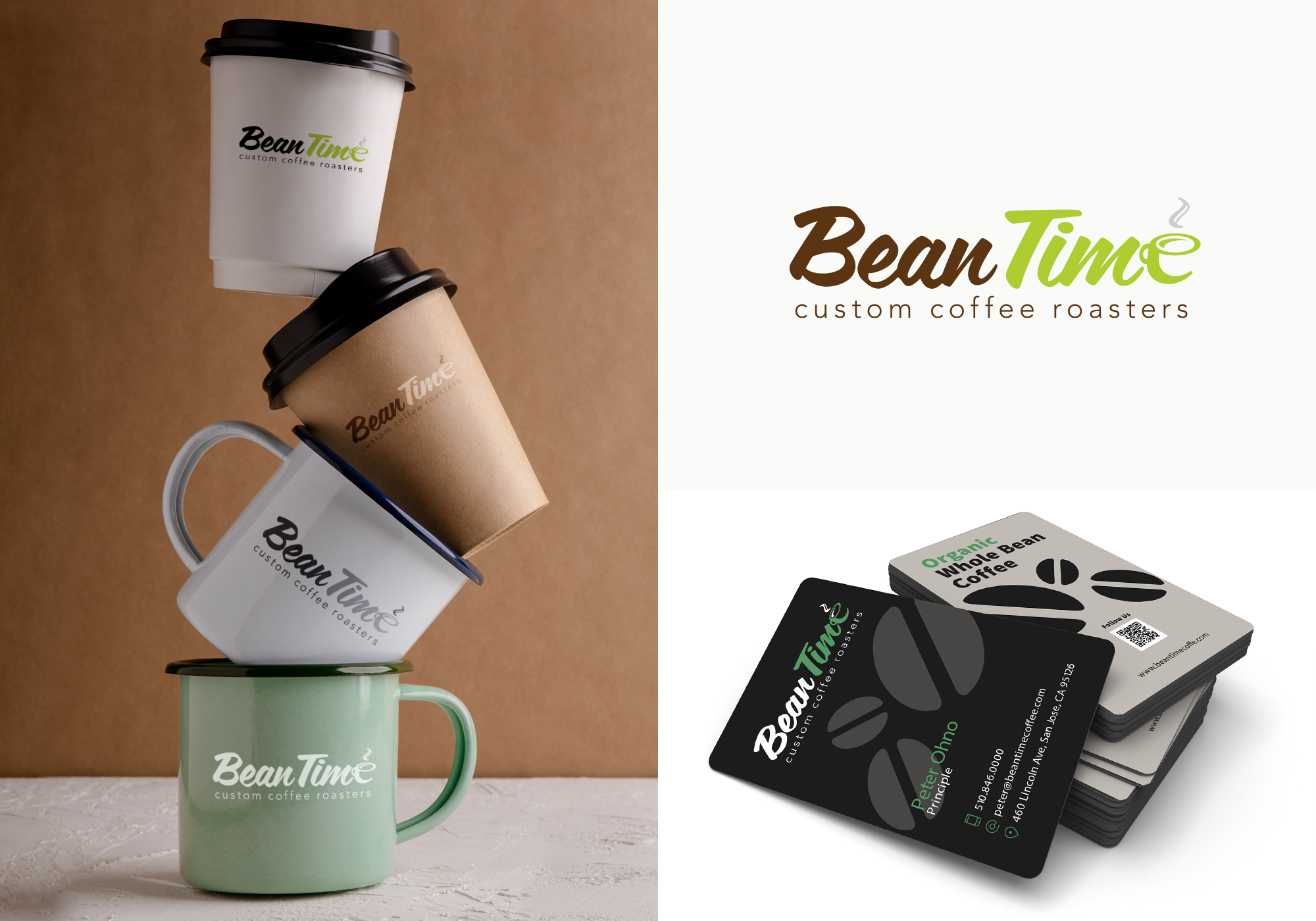 BeanTime Identity & Business Cards