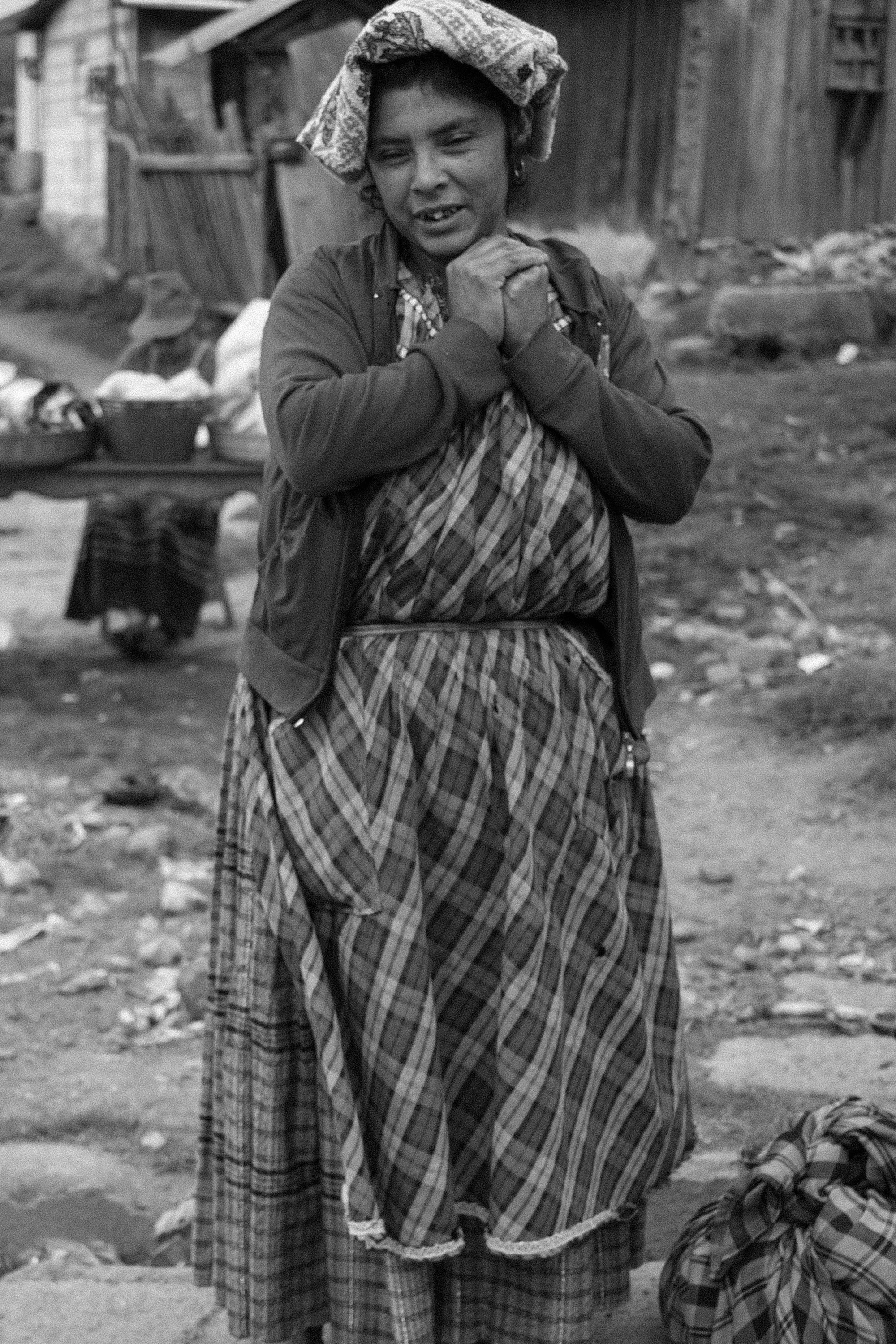 A Mayan woman in a remote mountain top village outside the community of Quetzalnango, known locally by its Mayan name, Xela.