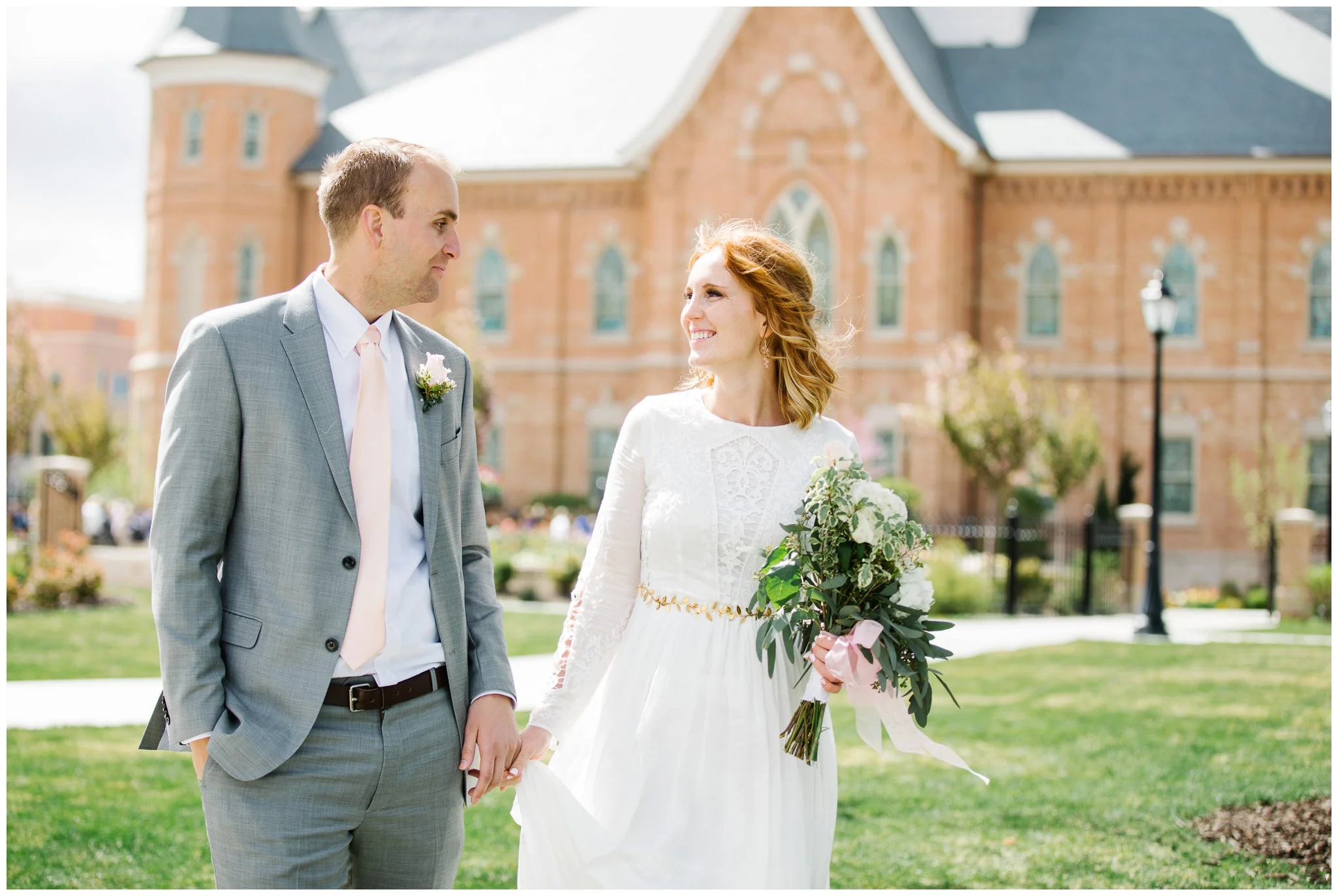 Jamie Tervort Photography, Bronwen and Romney Wedding, Provo City Center Temple, UT, Utah Wedding Photographer, Anthropologie Dress