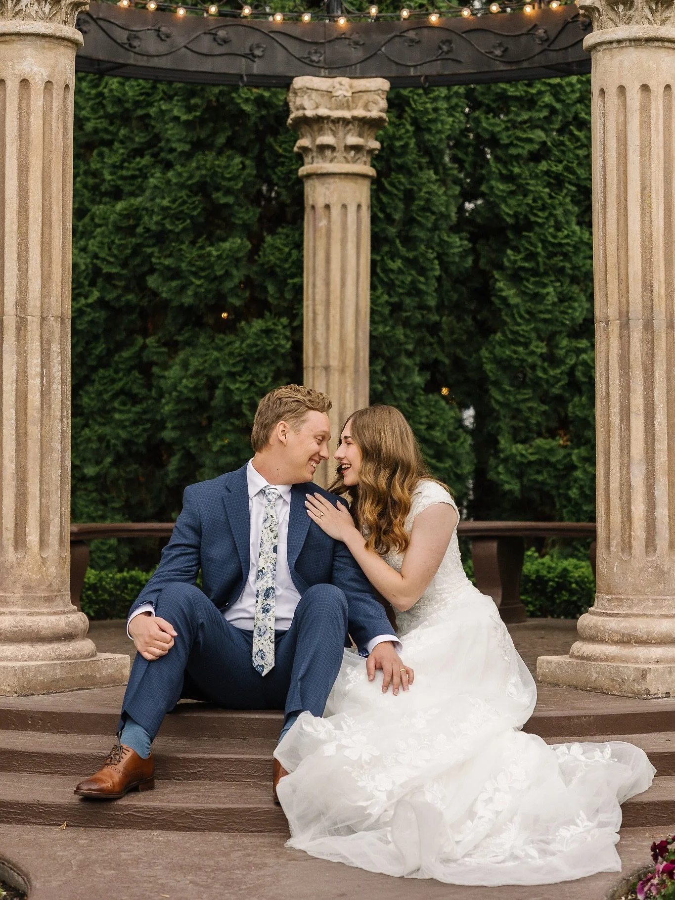 Abby and Ethan ❤️ Their wedding was on a beautiful spring day and everything was perfect. I loved that they did the shoe game and that they had the best bubble exit ever. &bull;
&bull;
&bull;
&bull;
&bull;
 #bridals #utahbridals #jamietervortphotogra