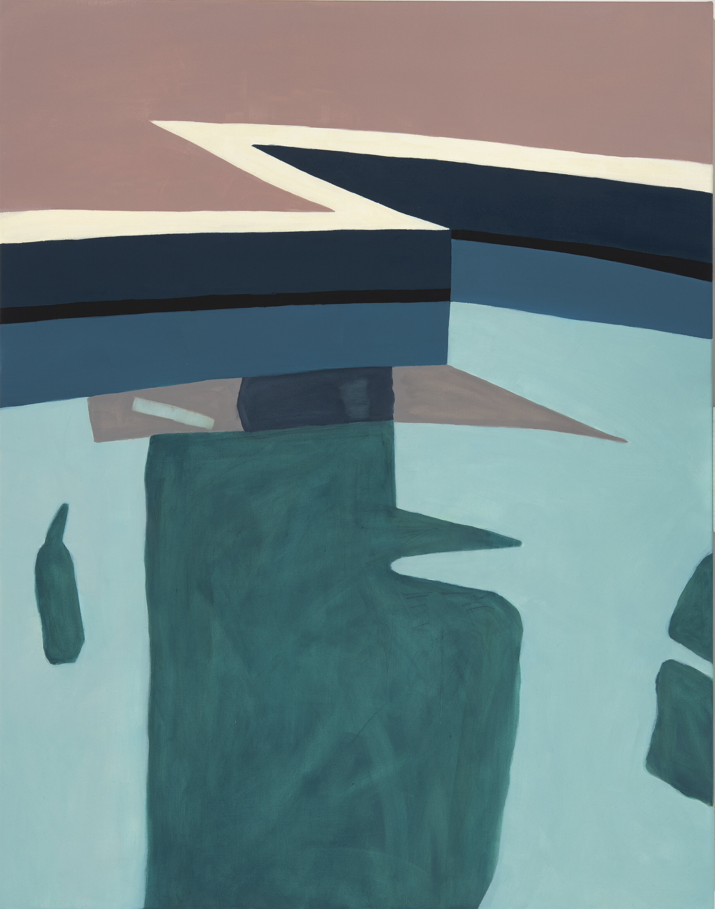 Pool No. 1, oil on polyester, 84 x 107 cm, box framed
