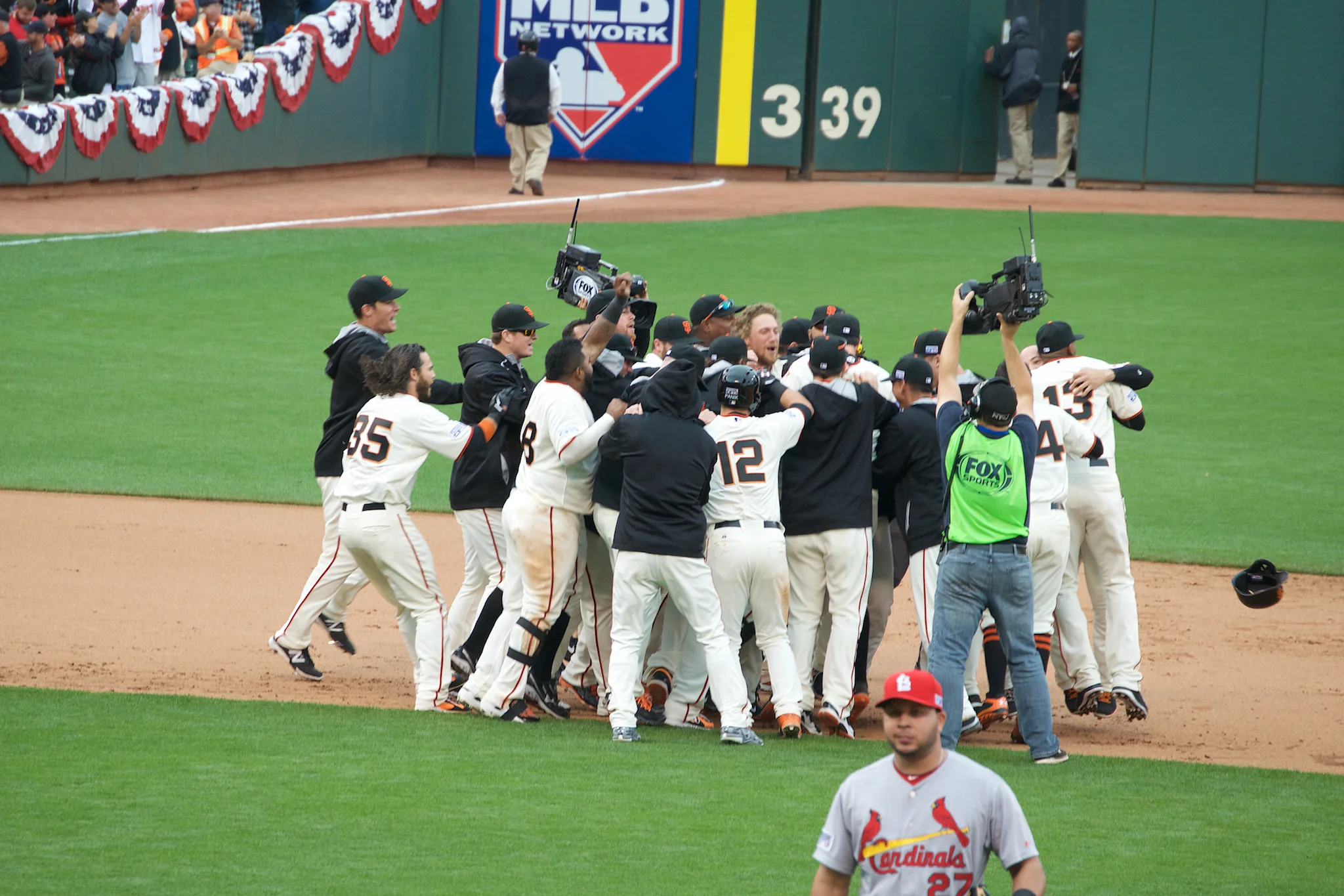 NLCS Game 3 Celebration, AT&T Park, San Francisco, CA