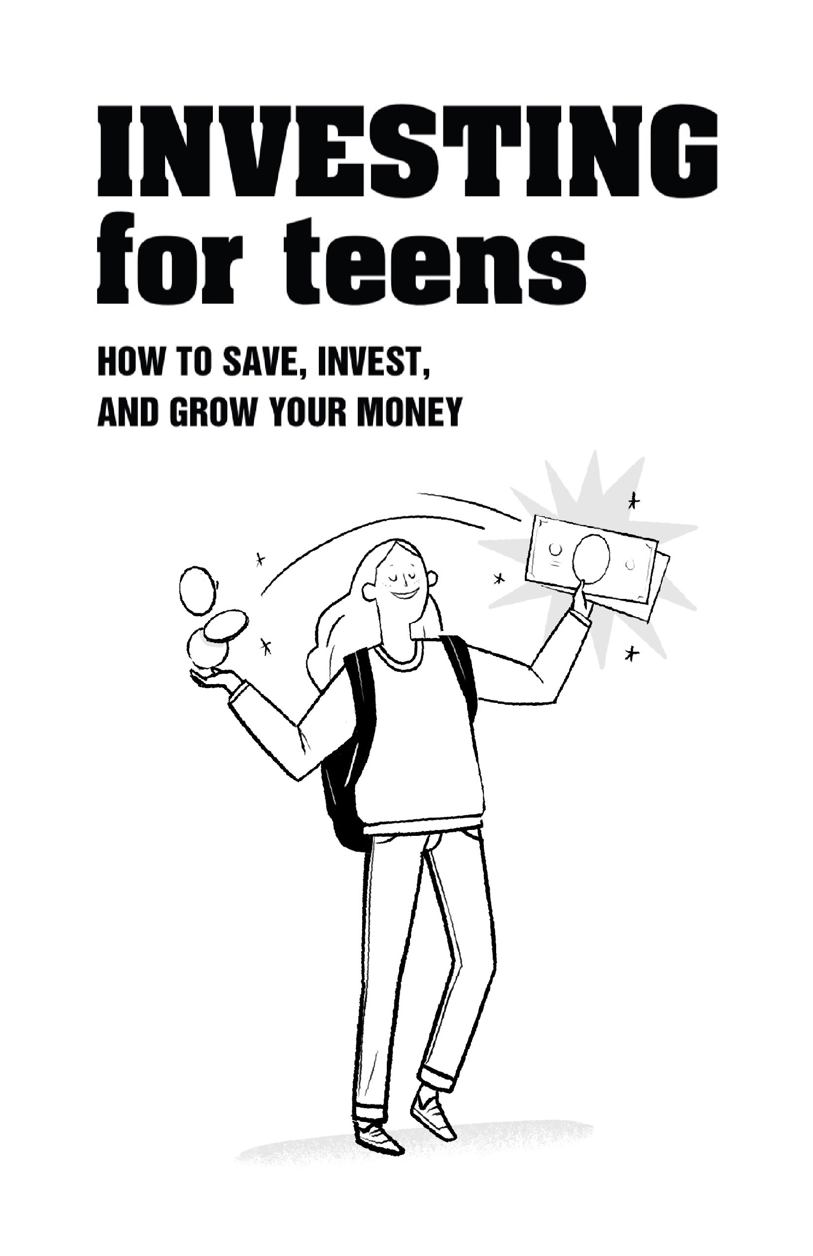 Drew Bardana Illustration - Investing for Teens Cover Sketch 3