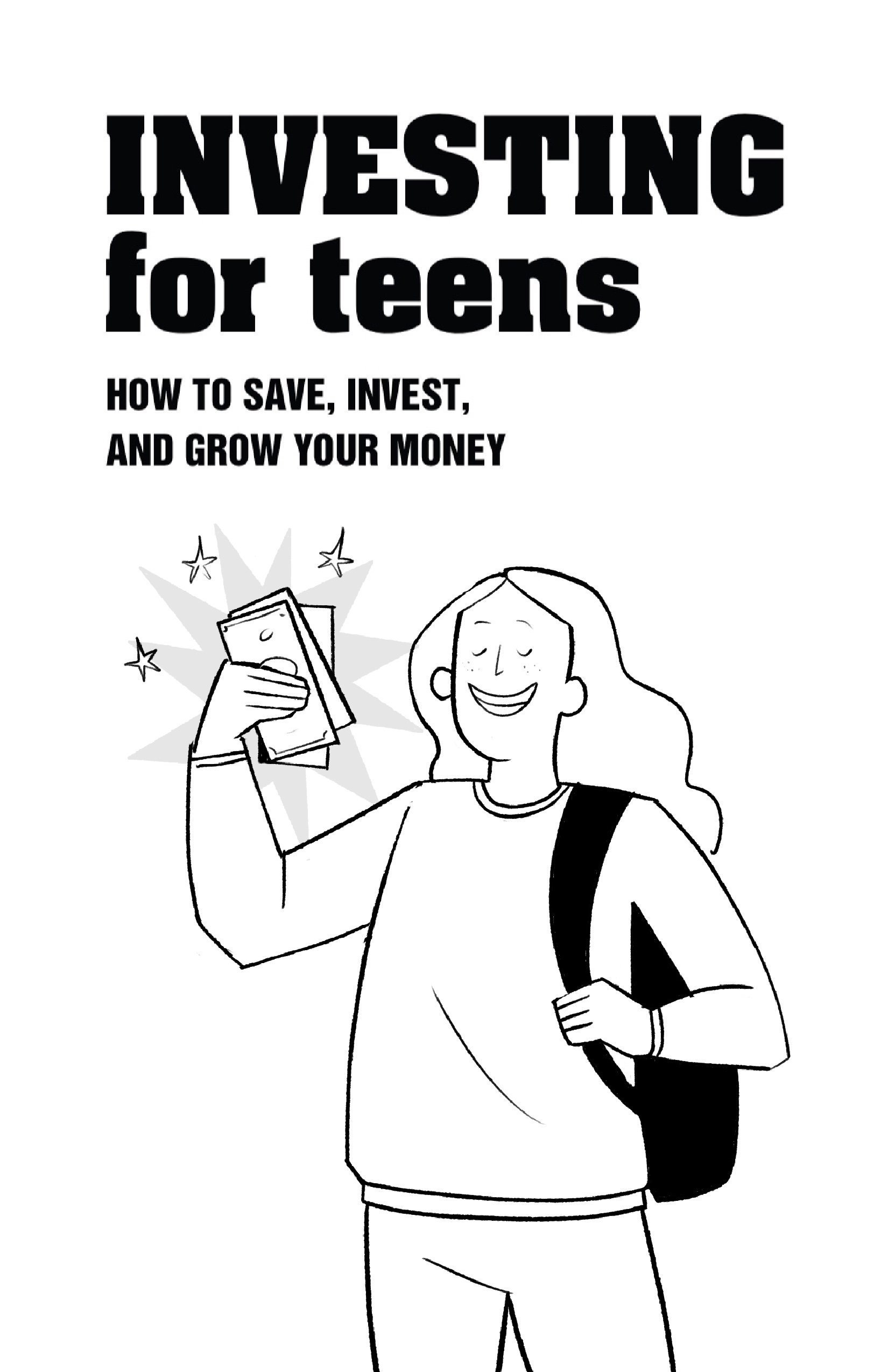 Drew Bardana Illustration - Investing for Teens Cover Sketch 4