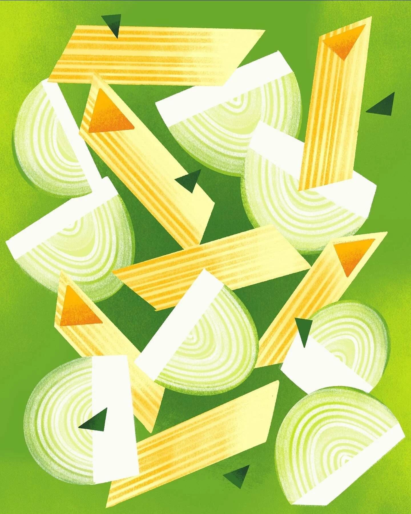 Here&rsquo;s the second in my series of Fall illustrated recipes. When life gives you leeks, make a Leek-y Alfredo Penne Pasta!

Ingredients:
12 oz penne pasta
2 tbsp butter
2 leeks, thinly sliced (white + light green parts only) 
2 cloves garlic, mi
