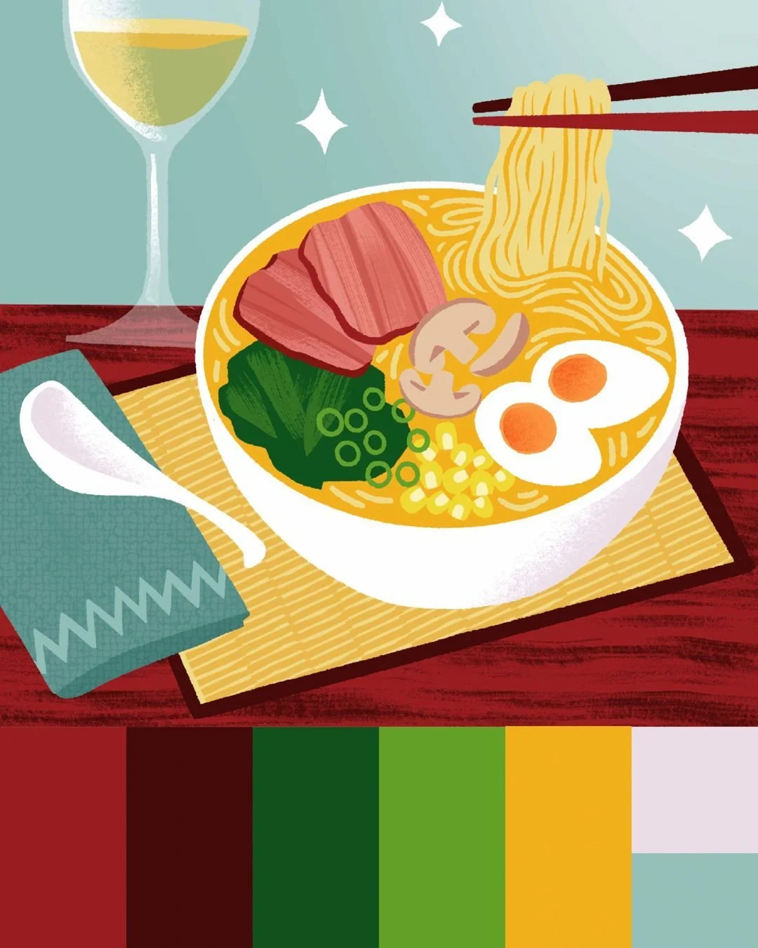 Sure, go ahead - steal my colors! This one printed nicely in The Wall Street Journal. Link in bio!