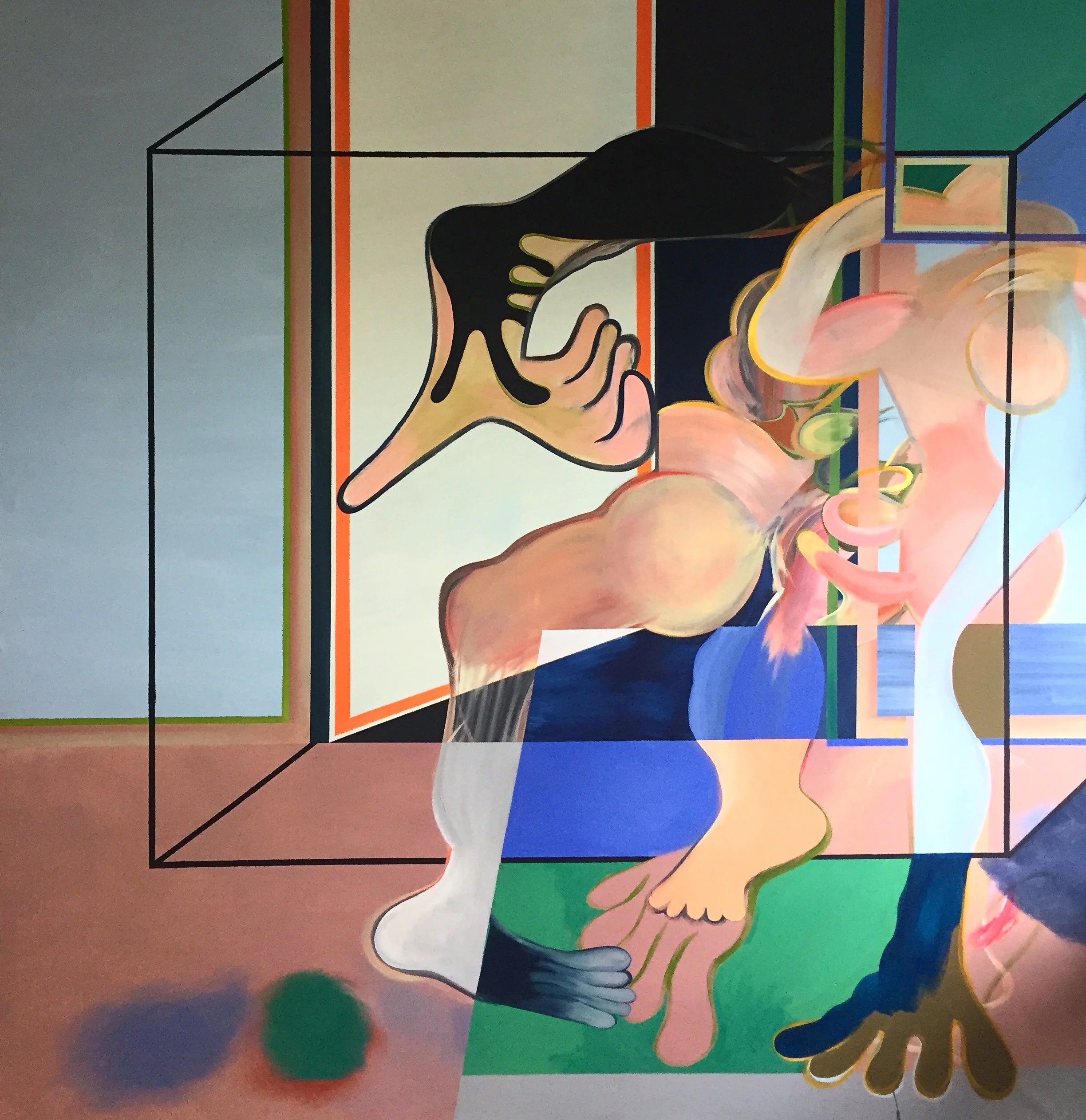  Acrylic on Canvas  61 x 60 in  155 x 153 cm 