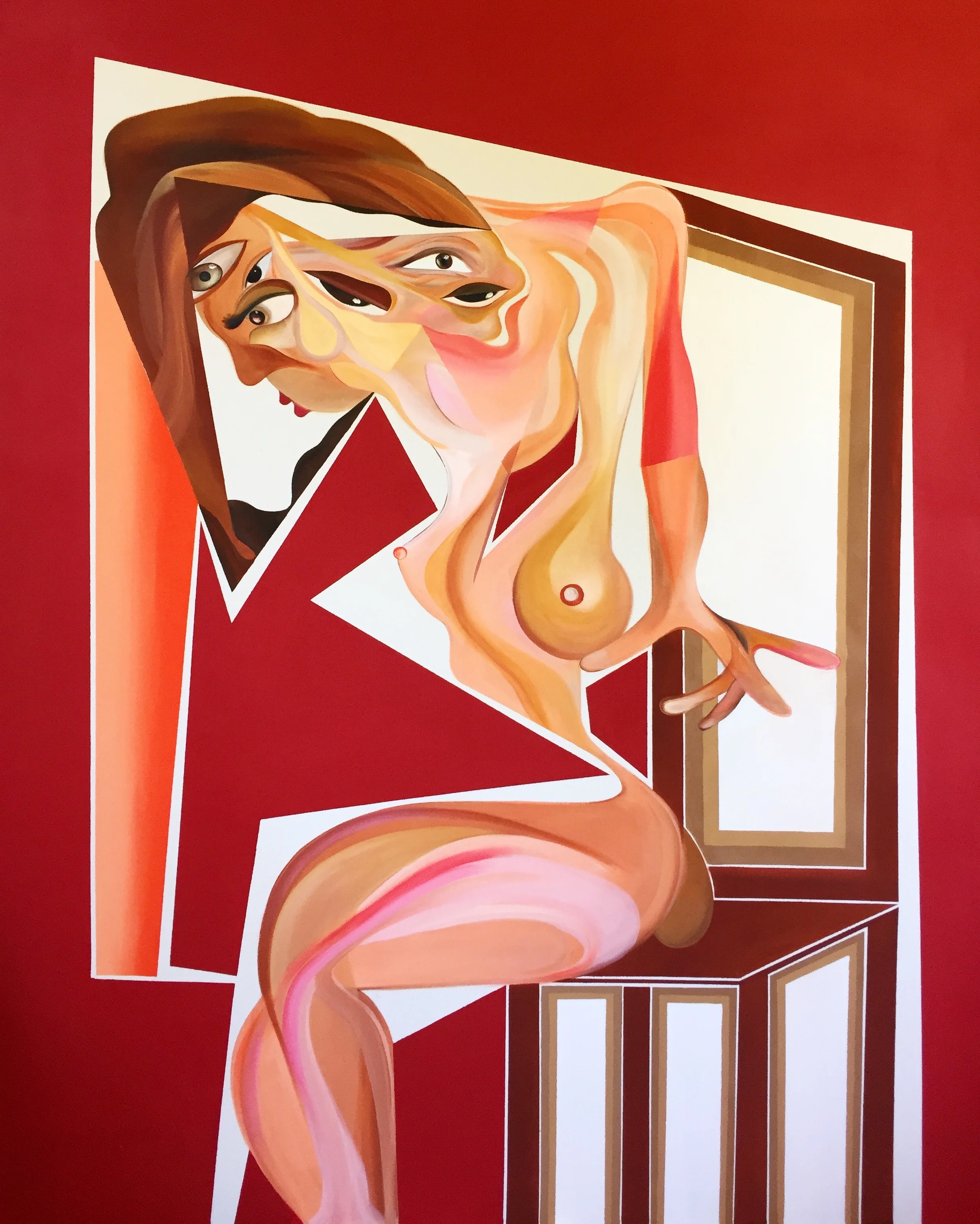  Acrylic on Canvas  64 x 52 in  163 x 132 cm 