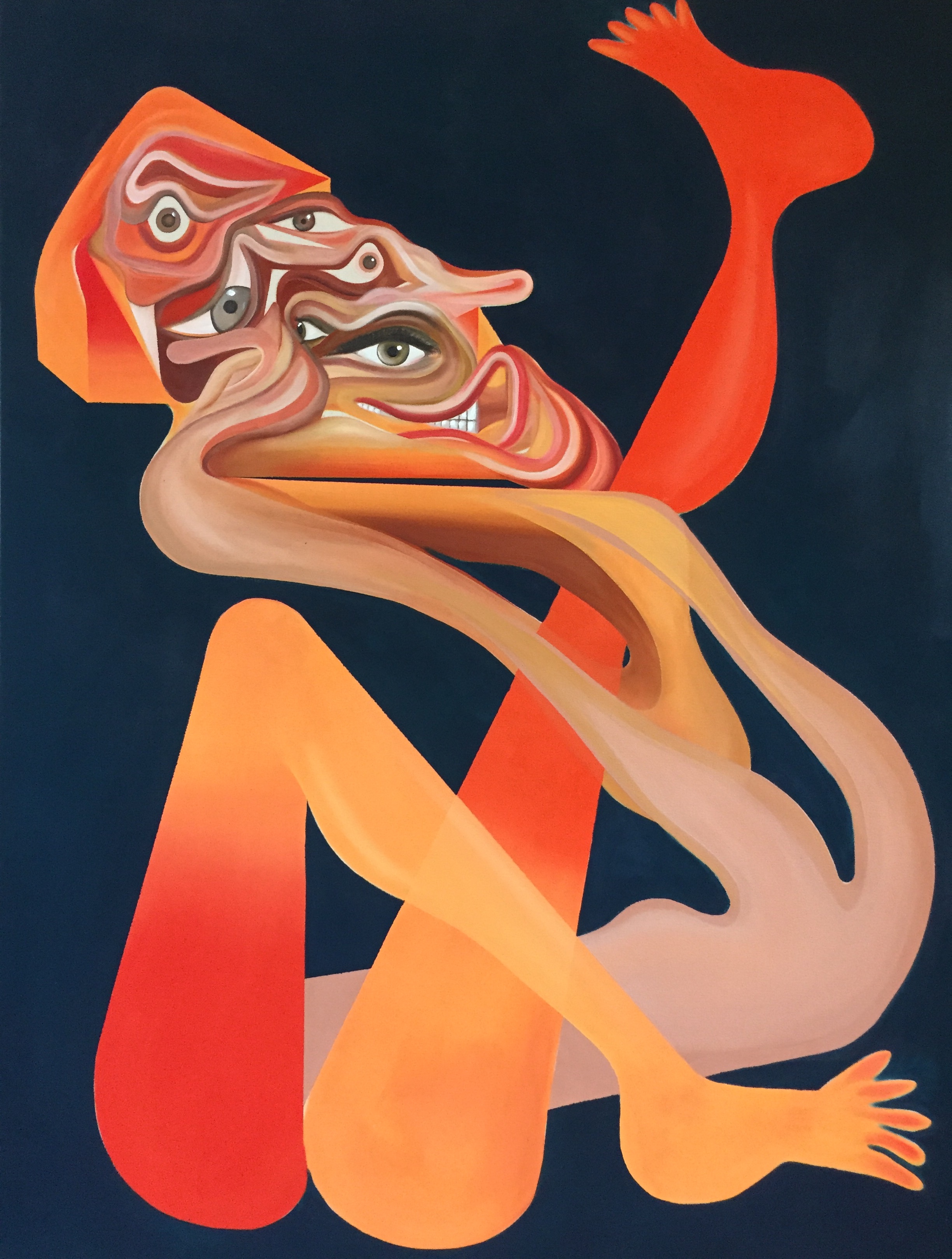 Acrylic on Canvas 48 x 36 in 122 x 91 cm