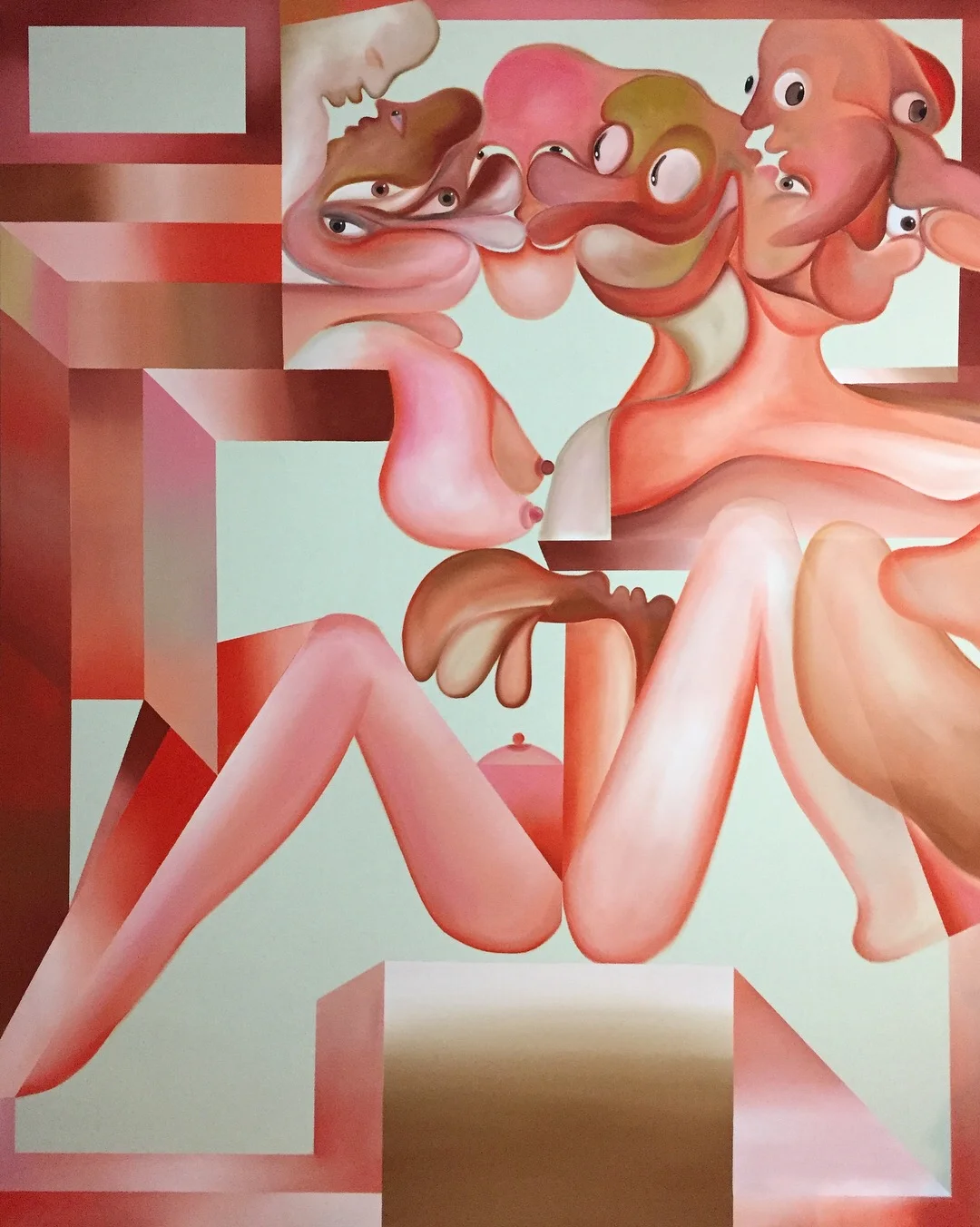  Acrylic on Canvas  64 x 52 in  163 x 132 cm 