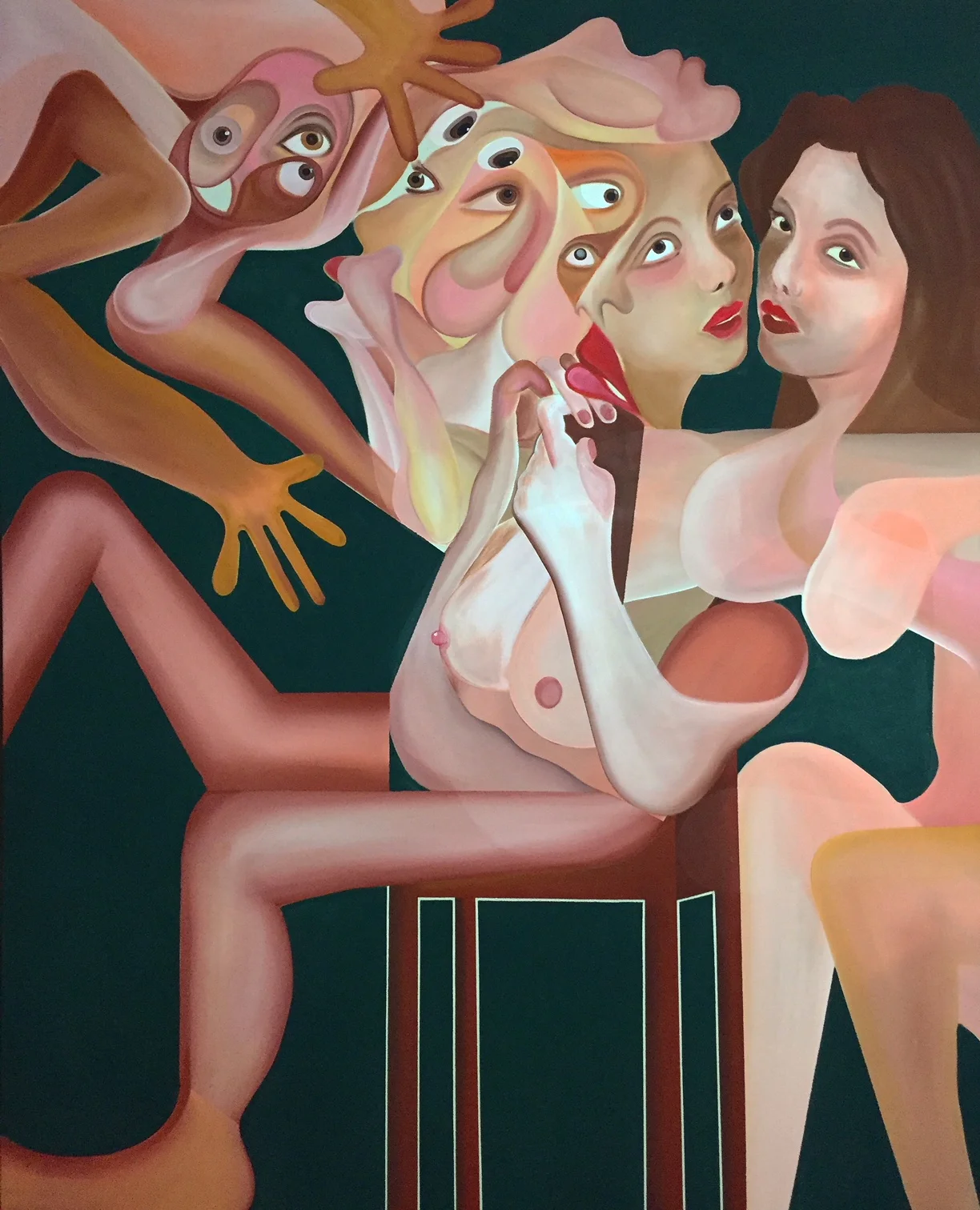  Acrylic on Canvas  64 x 52 in  163 x 132 cm 