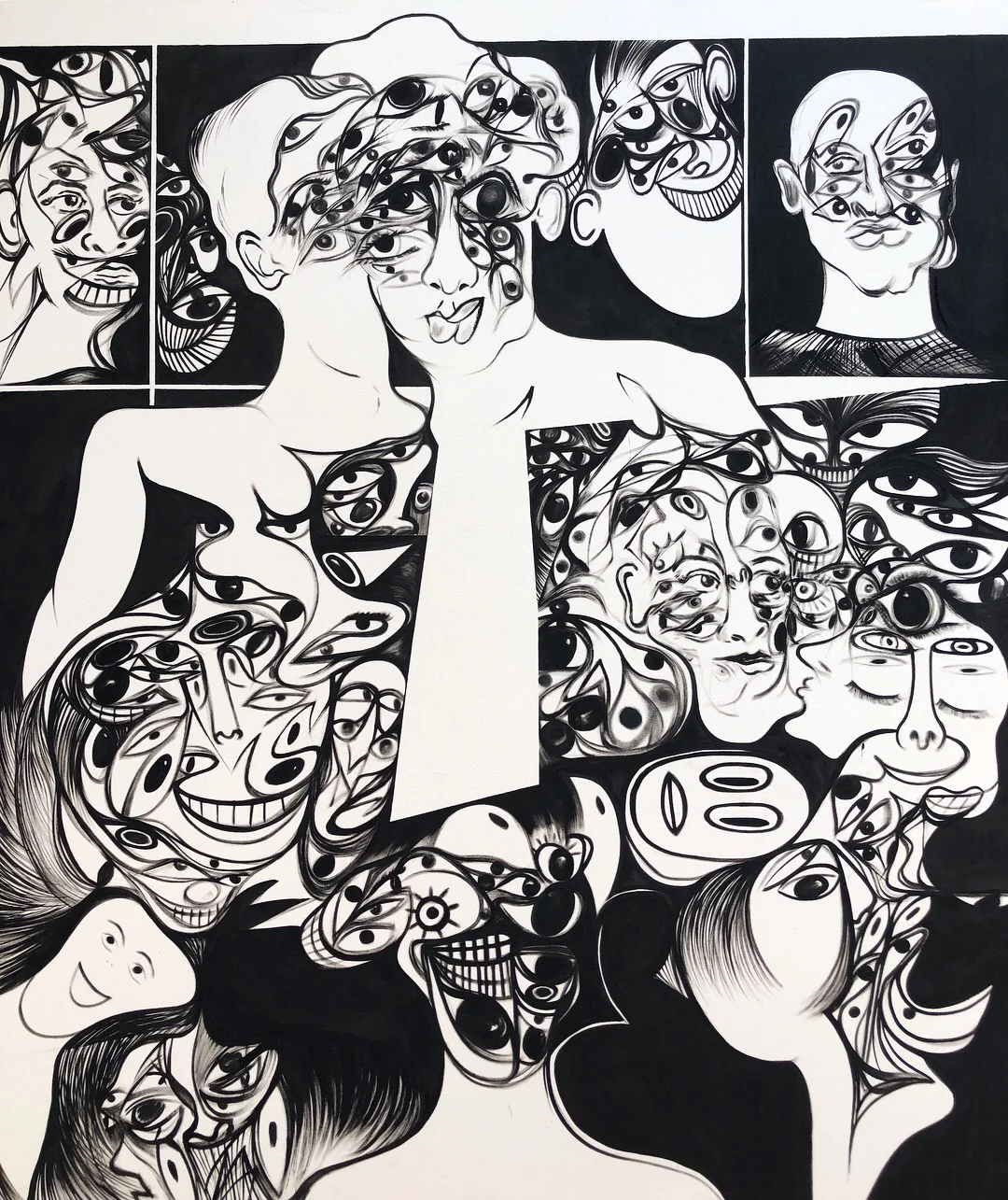  Acrylic on Canvas  75 x 64 in  192 x 164 cm 