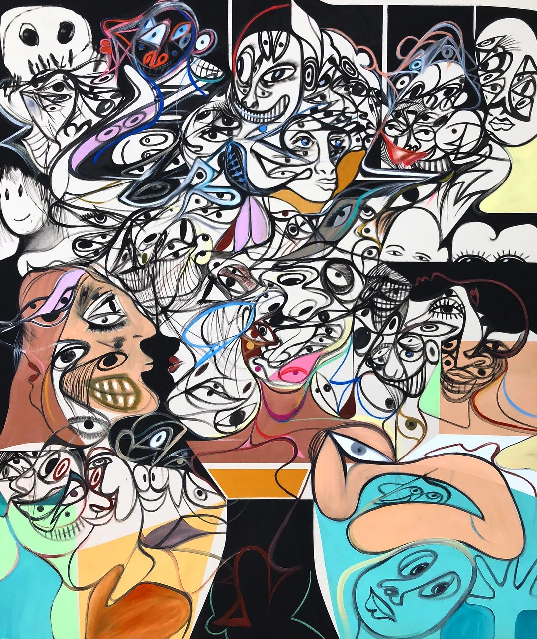  Acrylic on Canvas  75 x 64 in  192 x 164 cm 