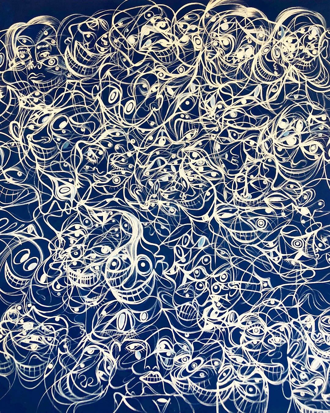  Acrylic on Canvas  75 x 64 in  192 x 164 cm 