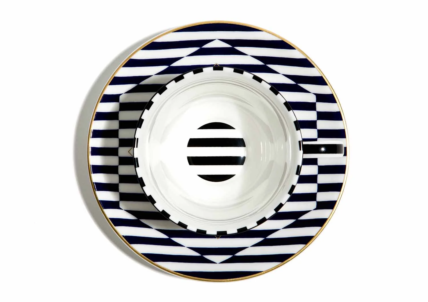 The Warp cup and saucer was designed in collaboration with London designer/entrepreneur Richard Brendon.