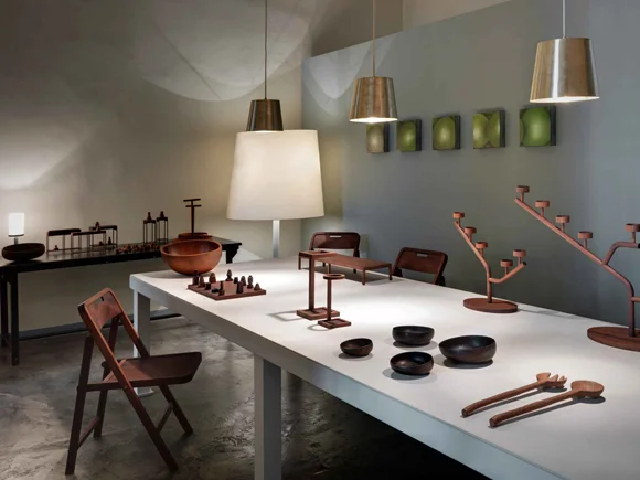 The Woodwork collection on show at the Paola C showrooms in VIa Solferino MIlan April 2012.