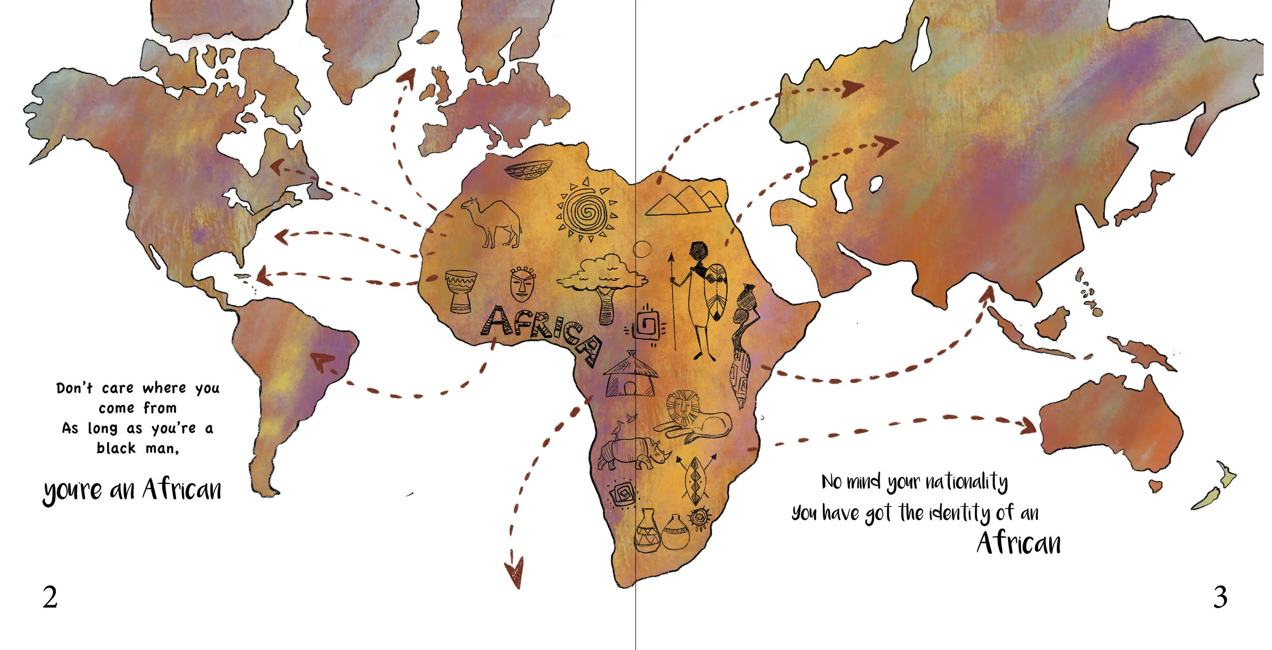 Migration -Image from  African - featuring the lyrics of Peter Tosh