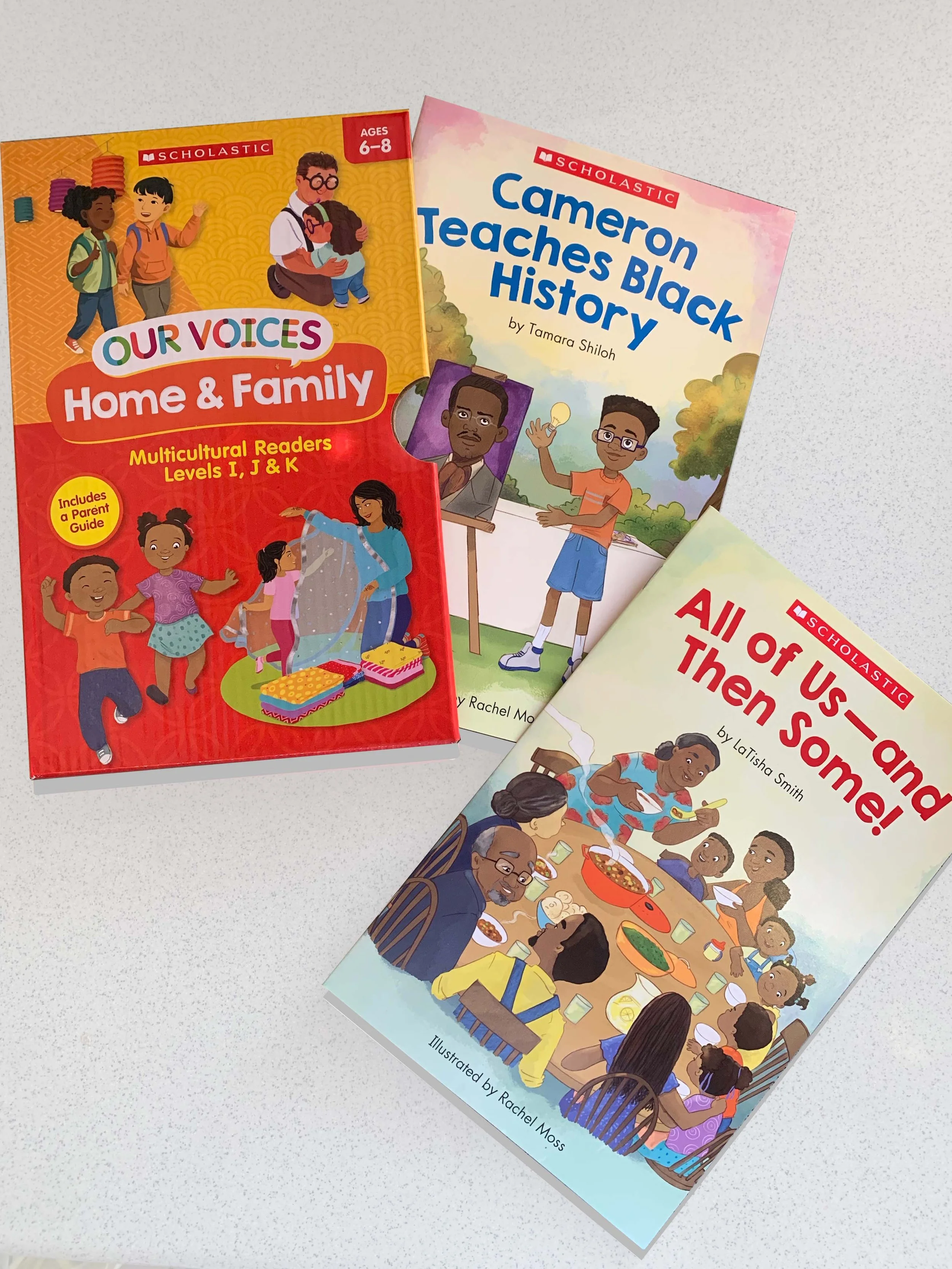 Our Voices Home & Family Multicultural Readers Published by Scholastic.