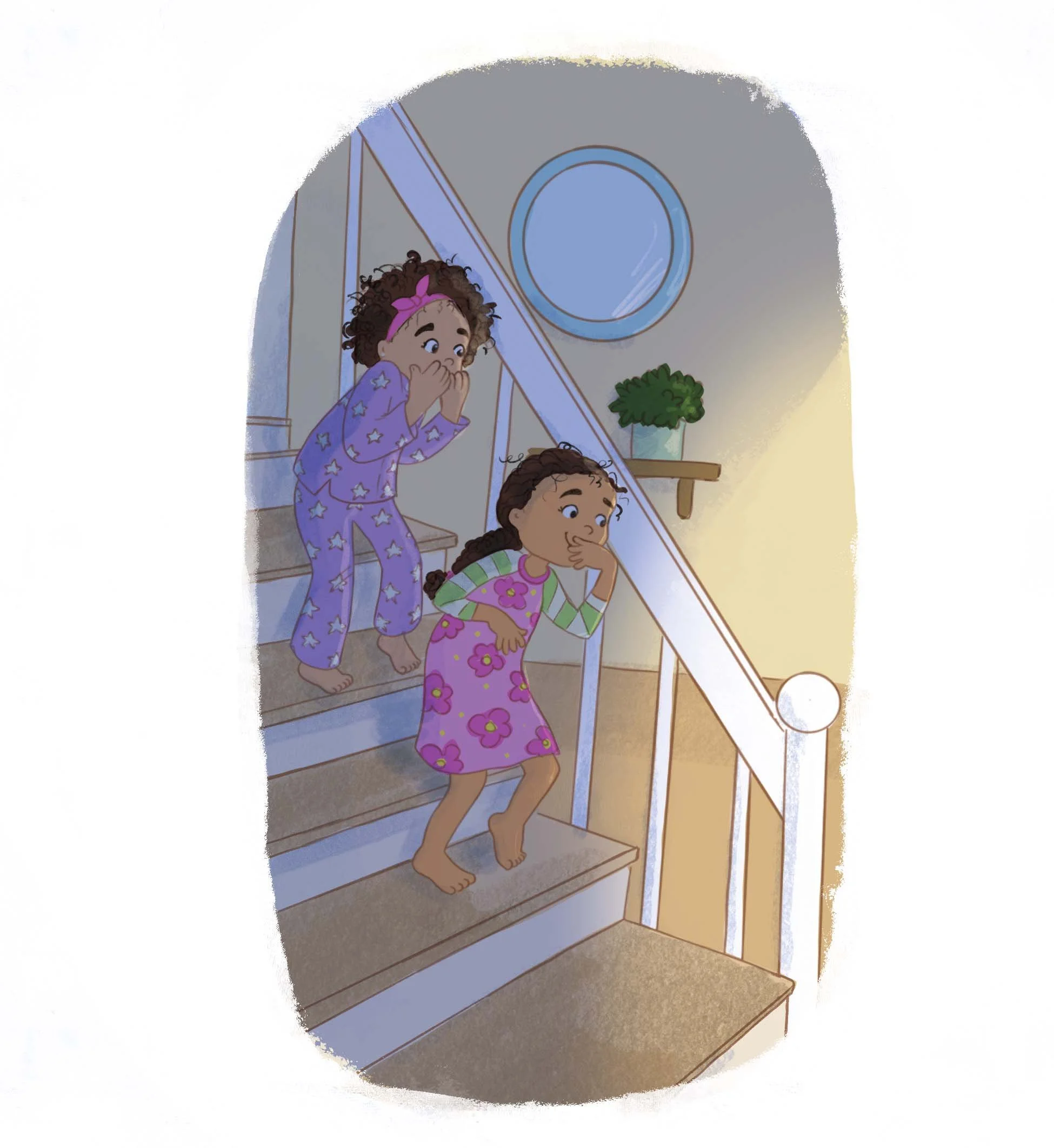 Spying on mom. Art work from Let's Dance