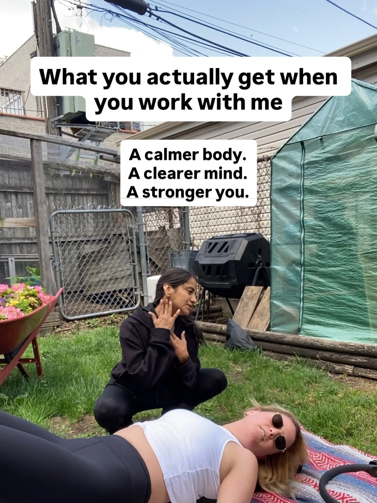 If you&rsquo;ve been feeling tight, overwhelmed, or disconnected from your body&hellip;
you don&rsquo;t have to live that way.

The work I do isn&rsquo;t just Pilates.
It&rsquo;s helping your nervous system feel safe again so your body can soften, al