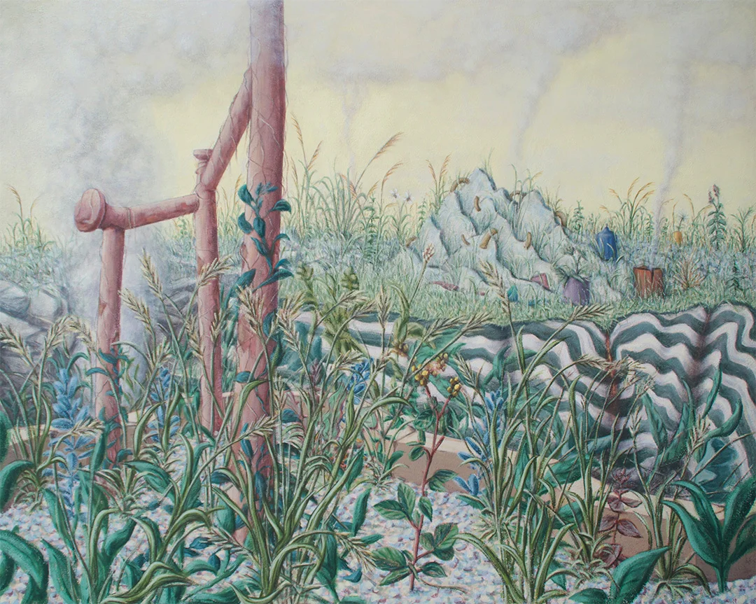 Plateau , 2016, flashe on panel, 48"x60"