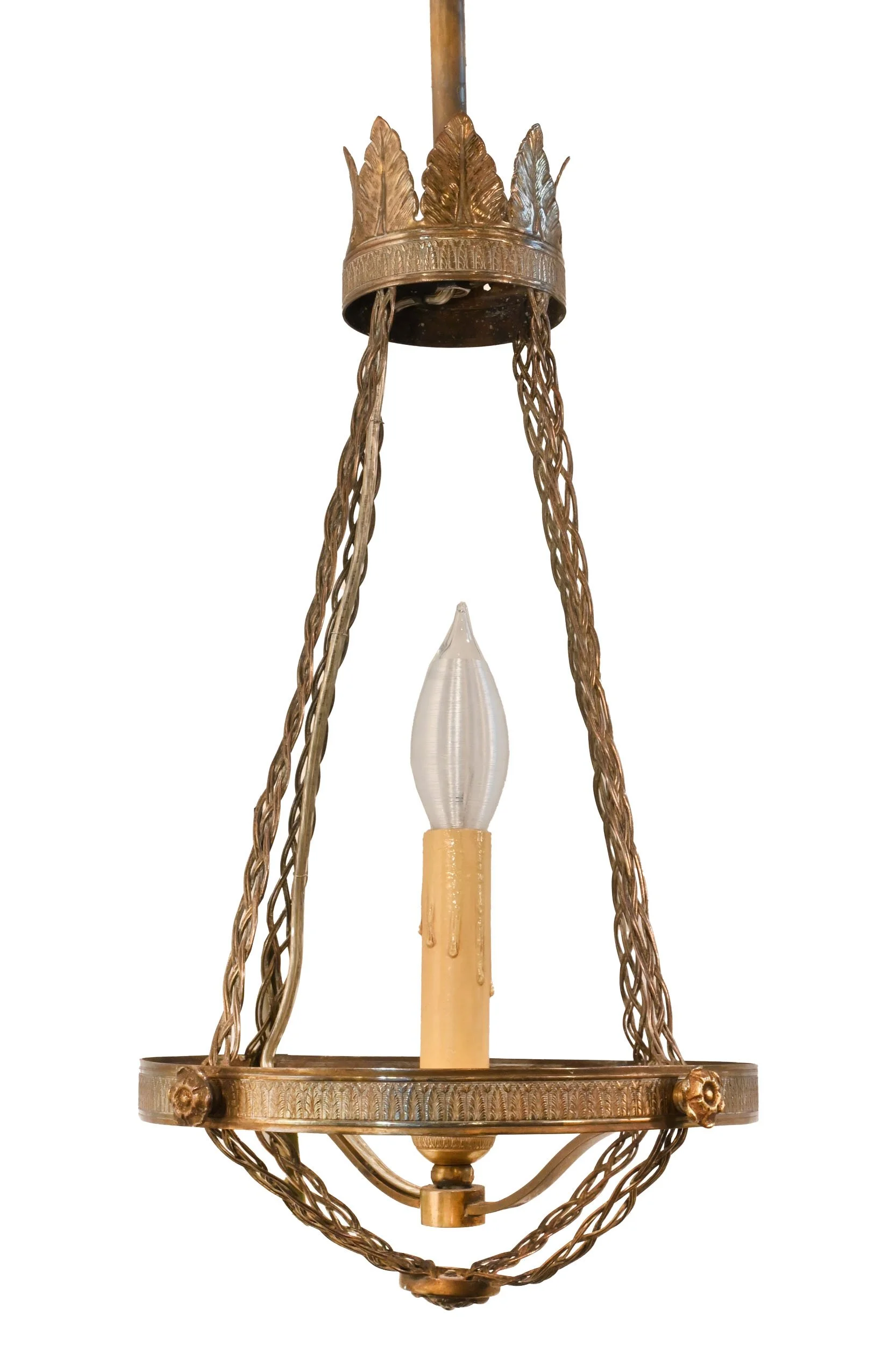 25740 unique delicate woven brass pendant with center candle 1.jpg